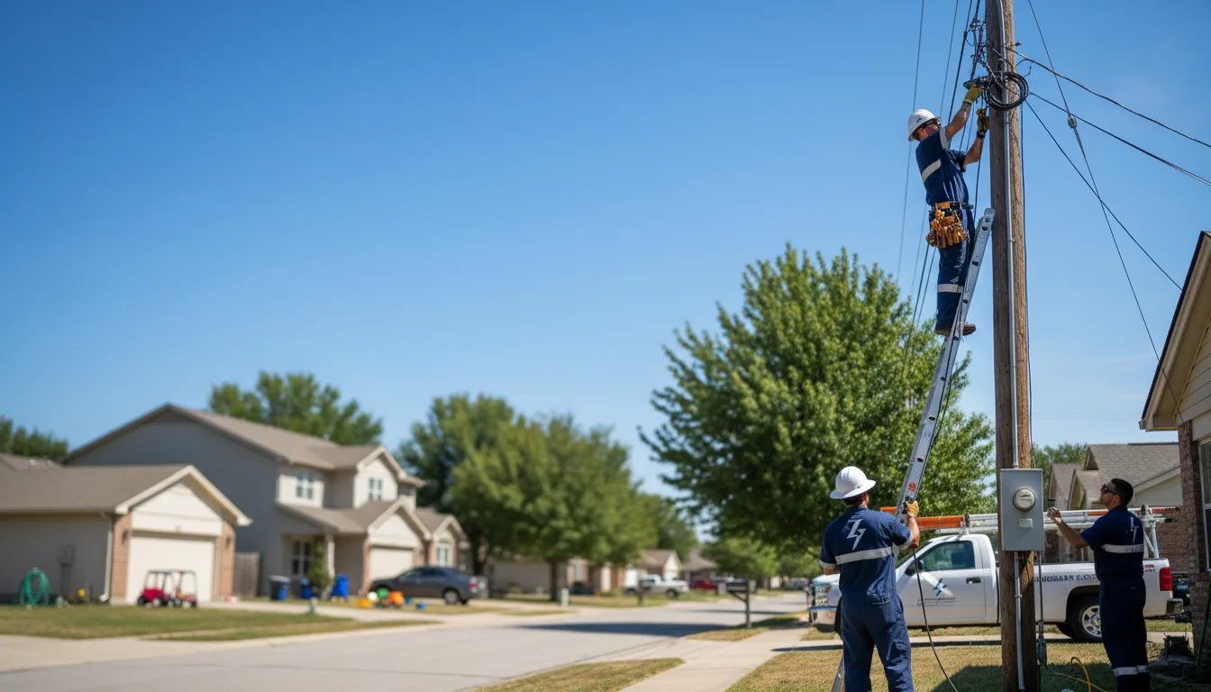 Residential electrician providing installation services in Drury, MA